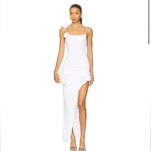 New MORE TO COME Maritza Maxi Dress in White